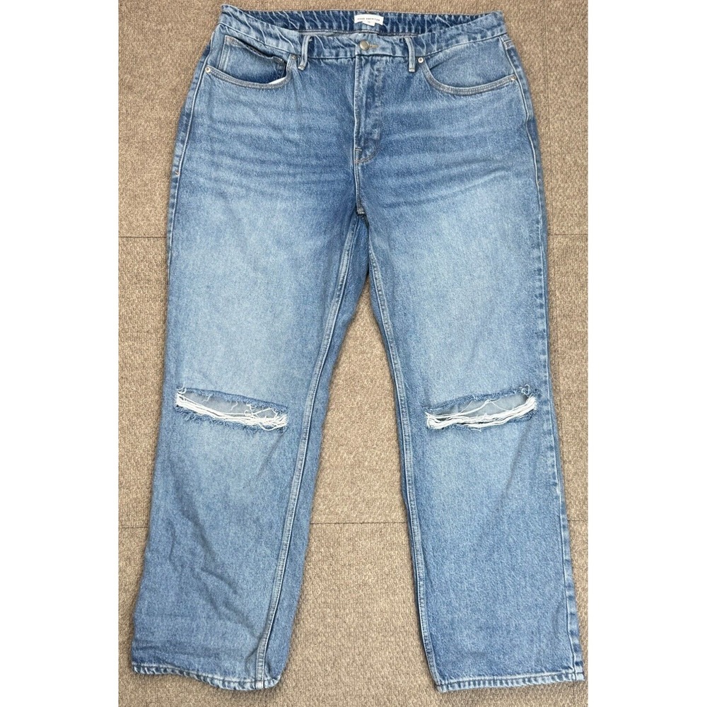 Good American Distressed Women's 5 Pocket Denim Jeans Size 15